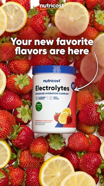 electrolyte powder, hydration supplement, sports drink mix, electrolyte drink, workout supplement, fitness nutrition, hydration powder, new arrival, product launch, flat lay, fresh, energetic, red, yellow